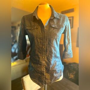 Jean button up shirt